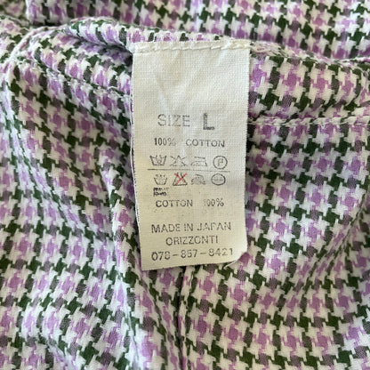 Western Shirt Short Sleeve Pink Green
