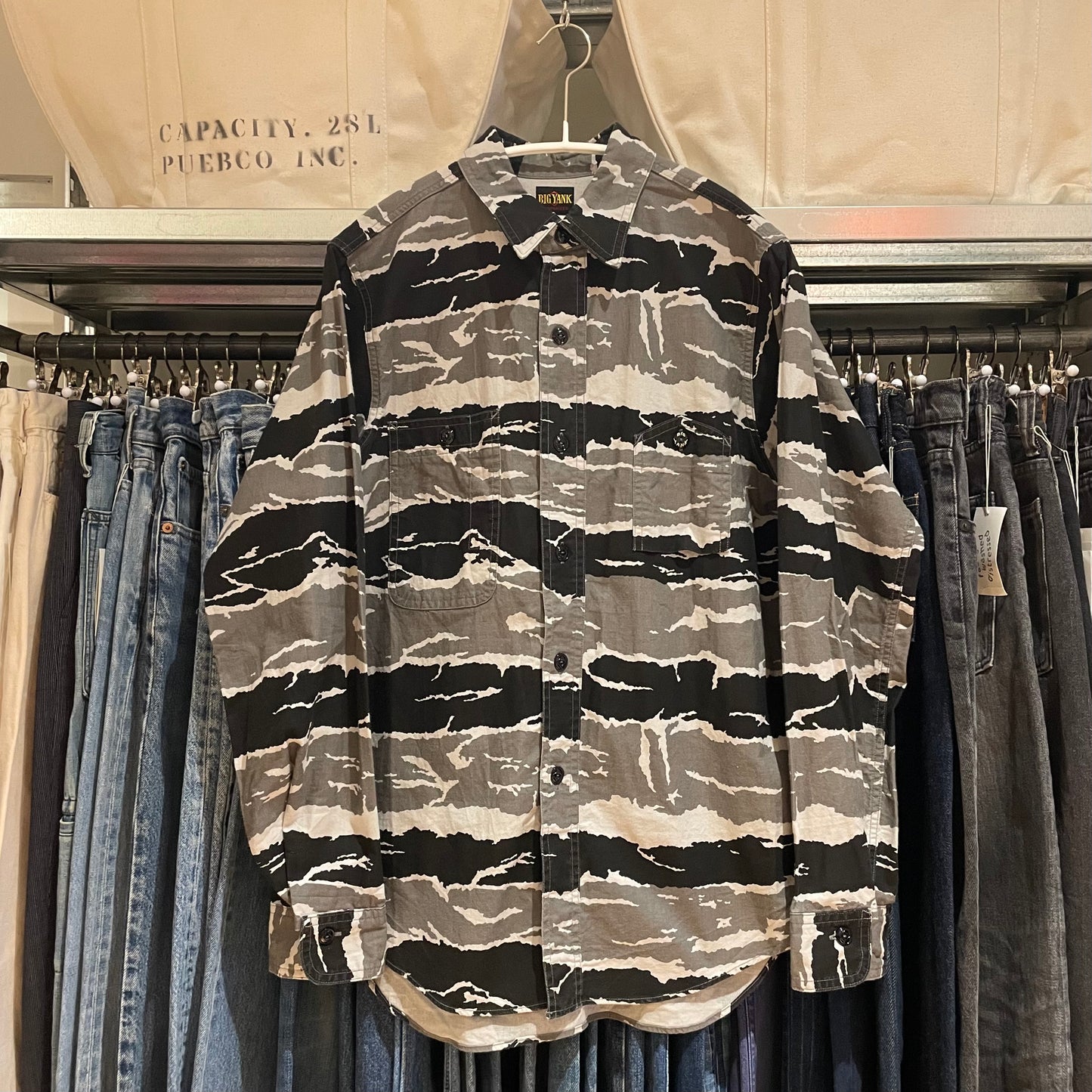Camouflage Shirt Gray Black