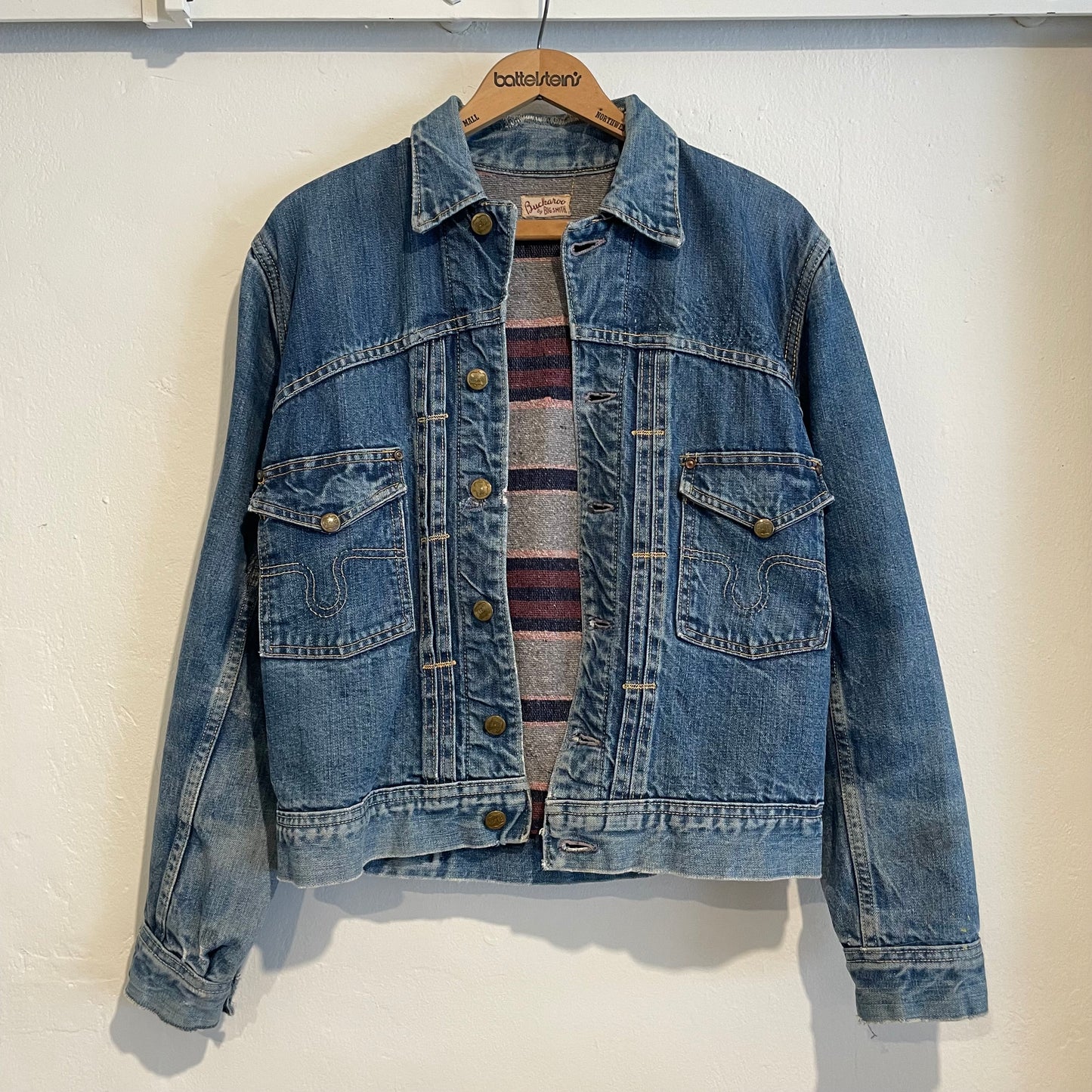 50s Rare Denim Jacket Blanket Lined