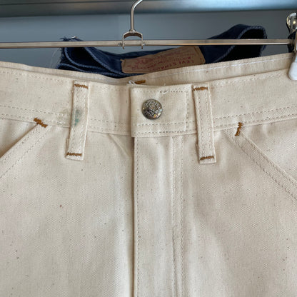 Painter Shorts White Cotton Deadstock
