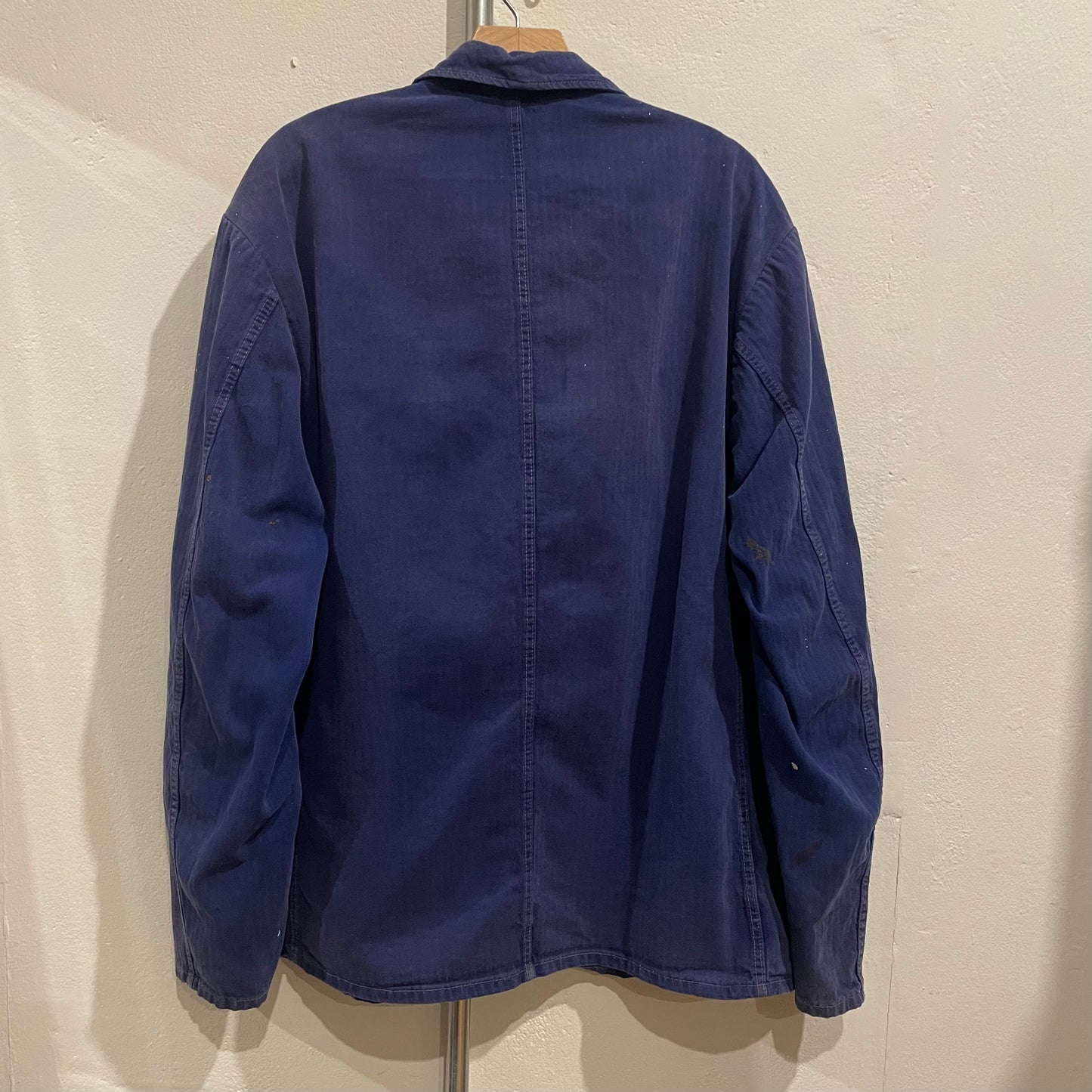Indigo Work Coveralls Button Up Blue Vintage