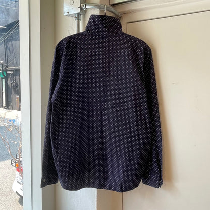 Dot Snap Button Shirt Navy