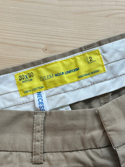 Cotton Shorts Beige