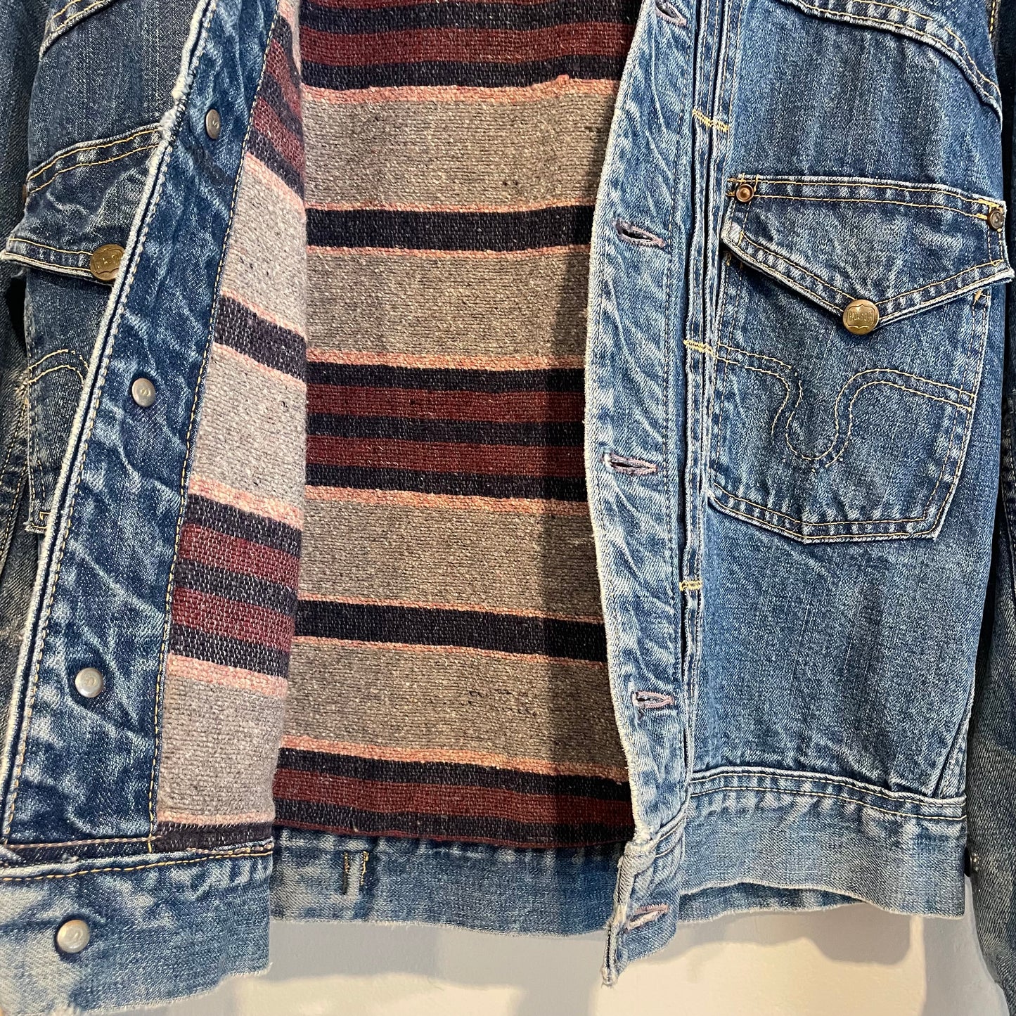 50s Rare Denim Jacket Blanket Lined