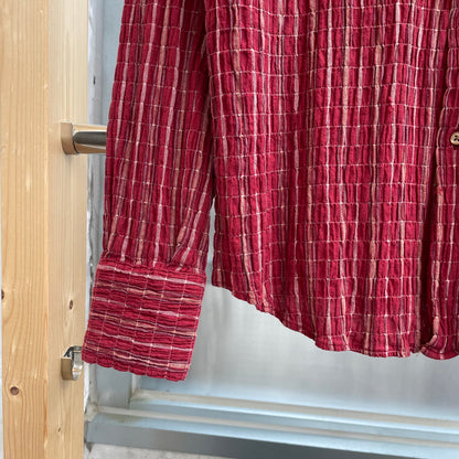 Checked Long Sleeve Shirt Red