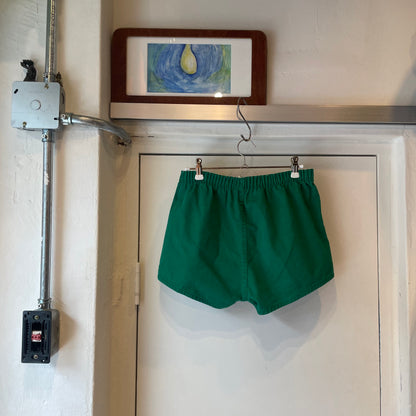 Elastic Waist Shorts Green