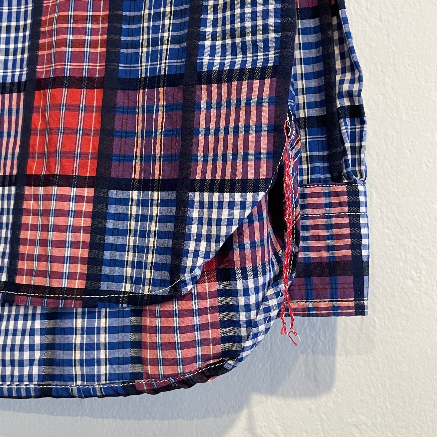 Plaid Button-Down Red Blue White Ivy League Shirt