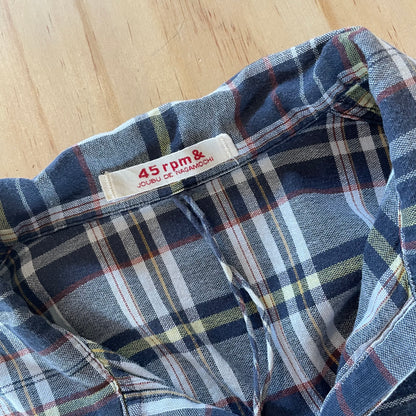 Check Shirt Three Quarter Sleeve