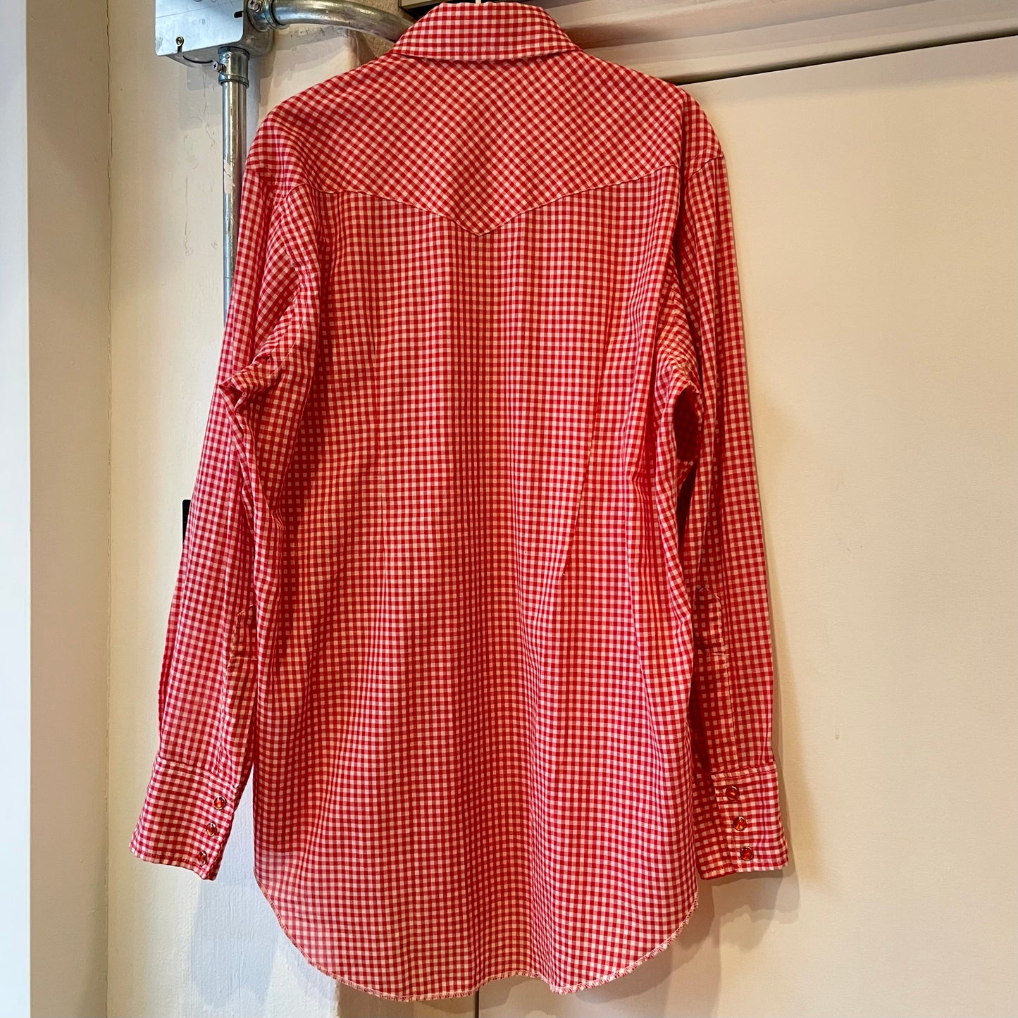 Long Tails Western Shirt Red Gingham