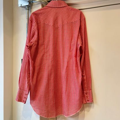 Long Tails Western Shirt Red Gingham