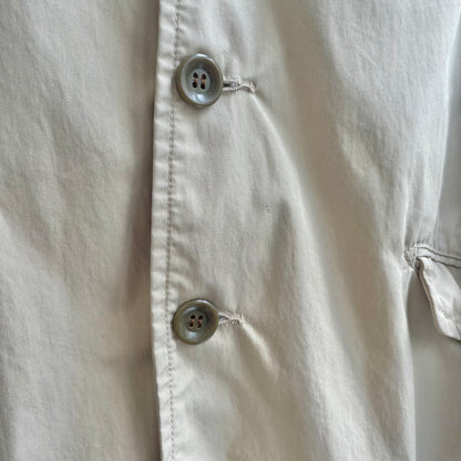 Cotton/Nylon Long Coat Beige