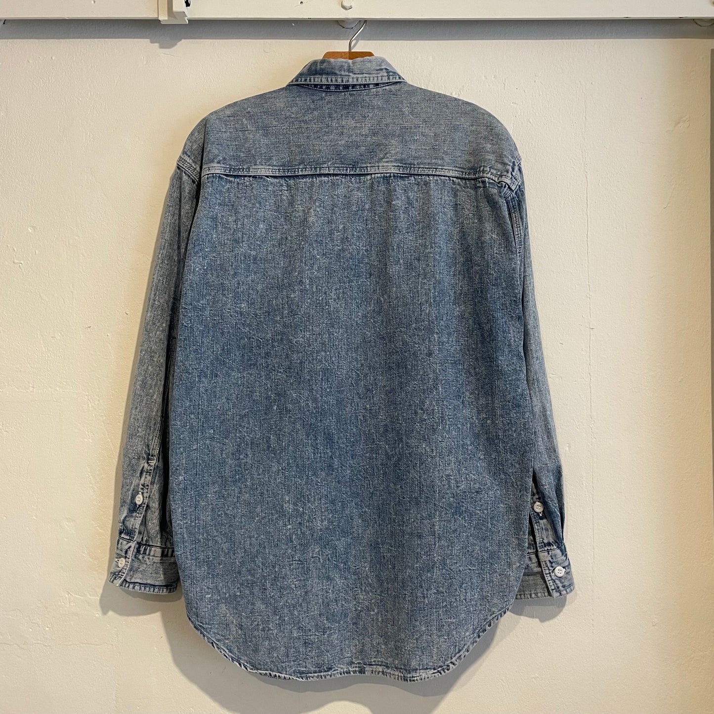 Vintage Denim Shirt Faded Blue