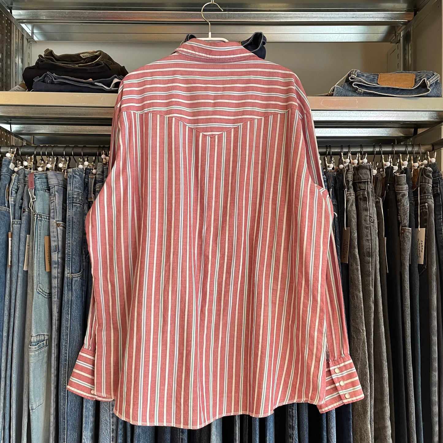 Red Stripe Western Shirt