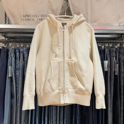 Ford Dealer Cream Zip-Up Hoodie Waldes