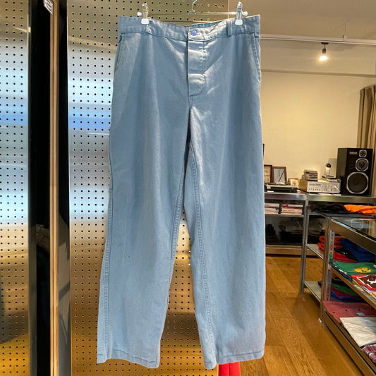 Bleached French Work Pants Blue
