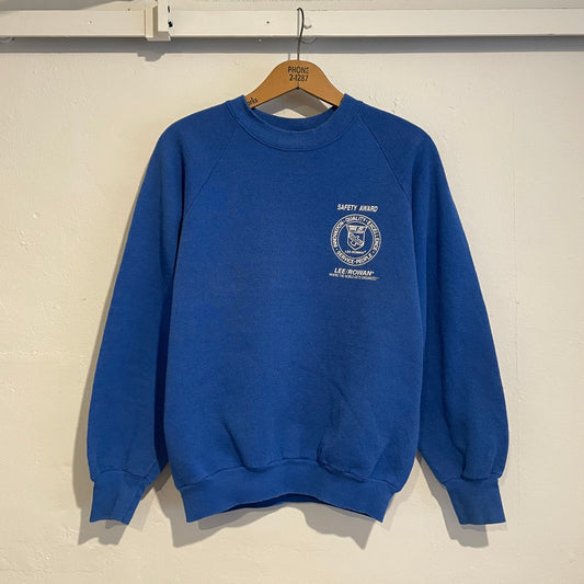 Safety Circle Logo Raglan Sweatshirt Blue