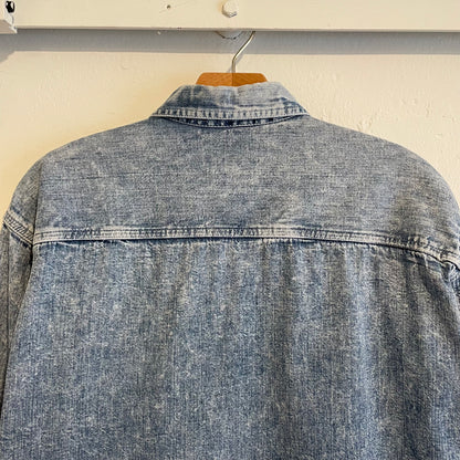 Vintage Denim Shirt Faded Blue