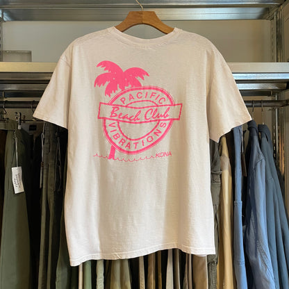 Pacific Beach Club Palm Graphic Tee White