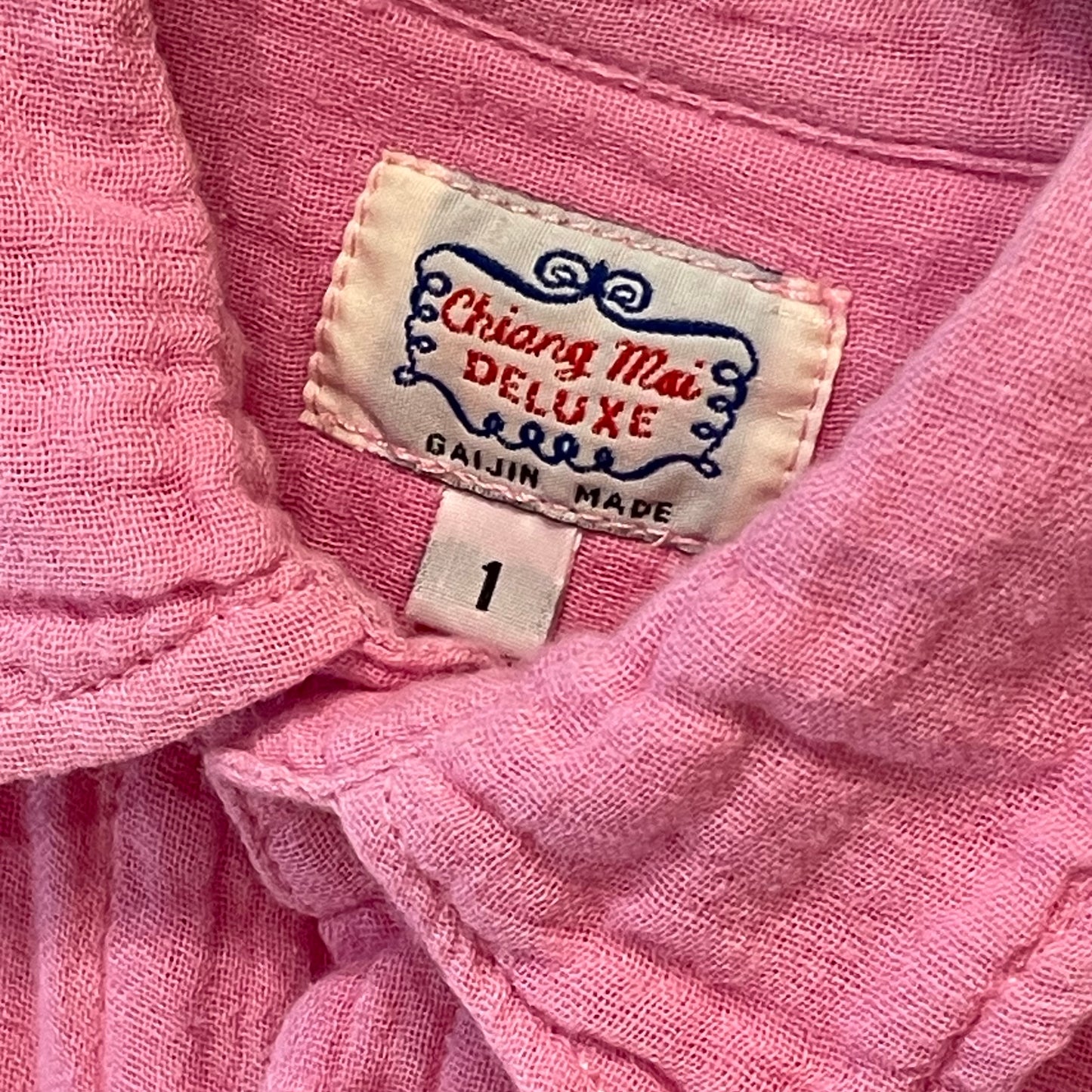 Gauze Short Sleeve Shirt Pink