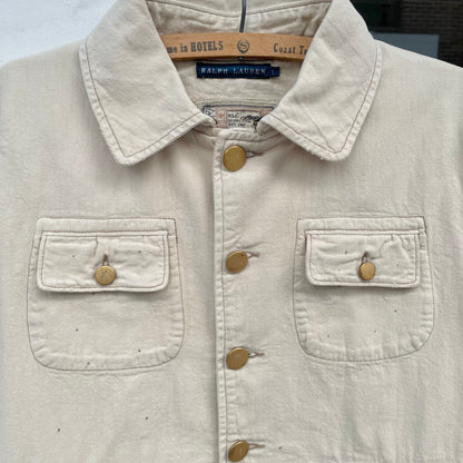 Cropped Field Jacket Ivory