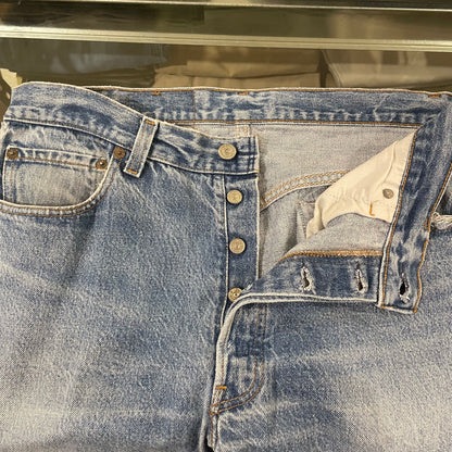 501 Jeans Washed Blue Made in USA 017