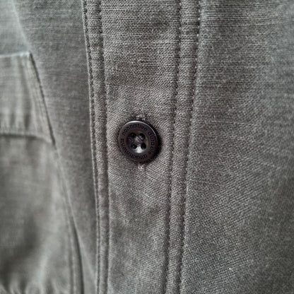 Band collar Shirt Charcoal