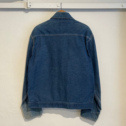Faded Denim Jacket w/Ideal Zipper