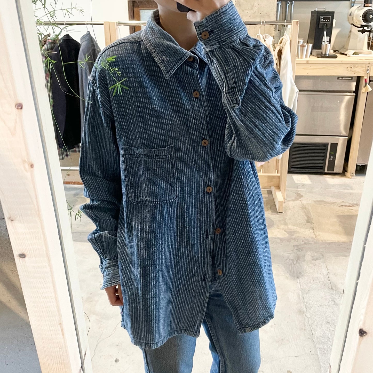 Wabash Stripe Shirt Long Sleeve Blue
