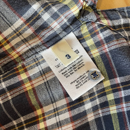 Check Shirt Three Quarter Sleeve