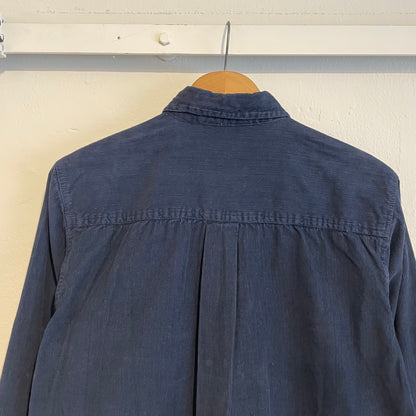 Courduroy Zip Pocket Shirt Navy