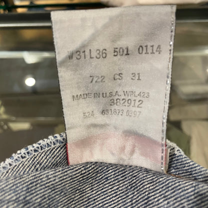 501 Jeans Regular Medium Straight Washed Blue