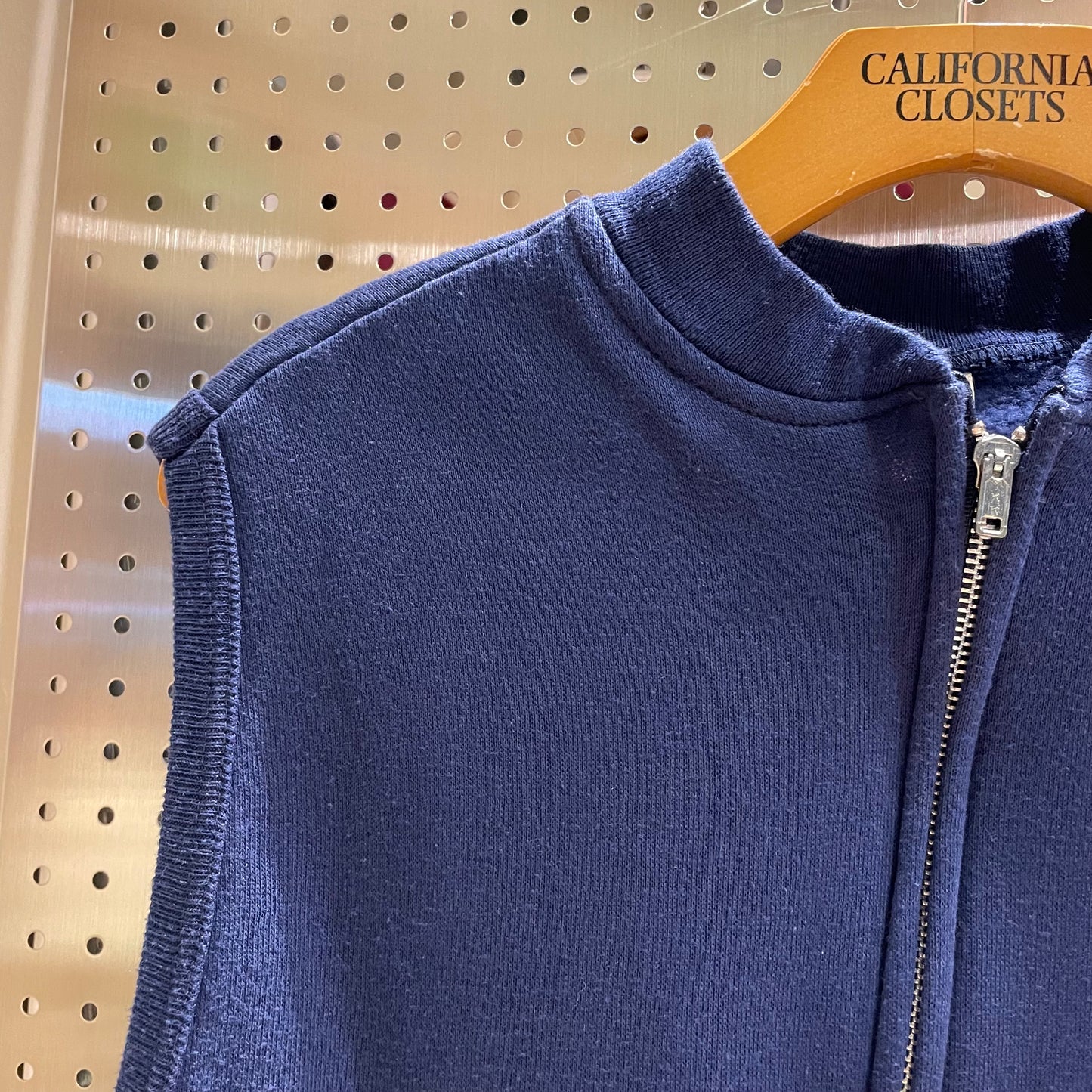 Zip Sweat Vest Navy