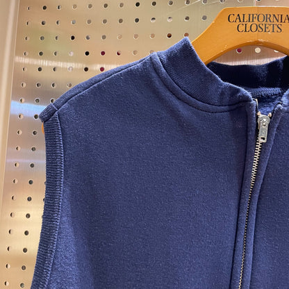 Zip Sweat Vest Navy