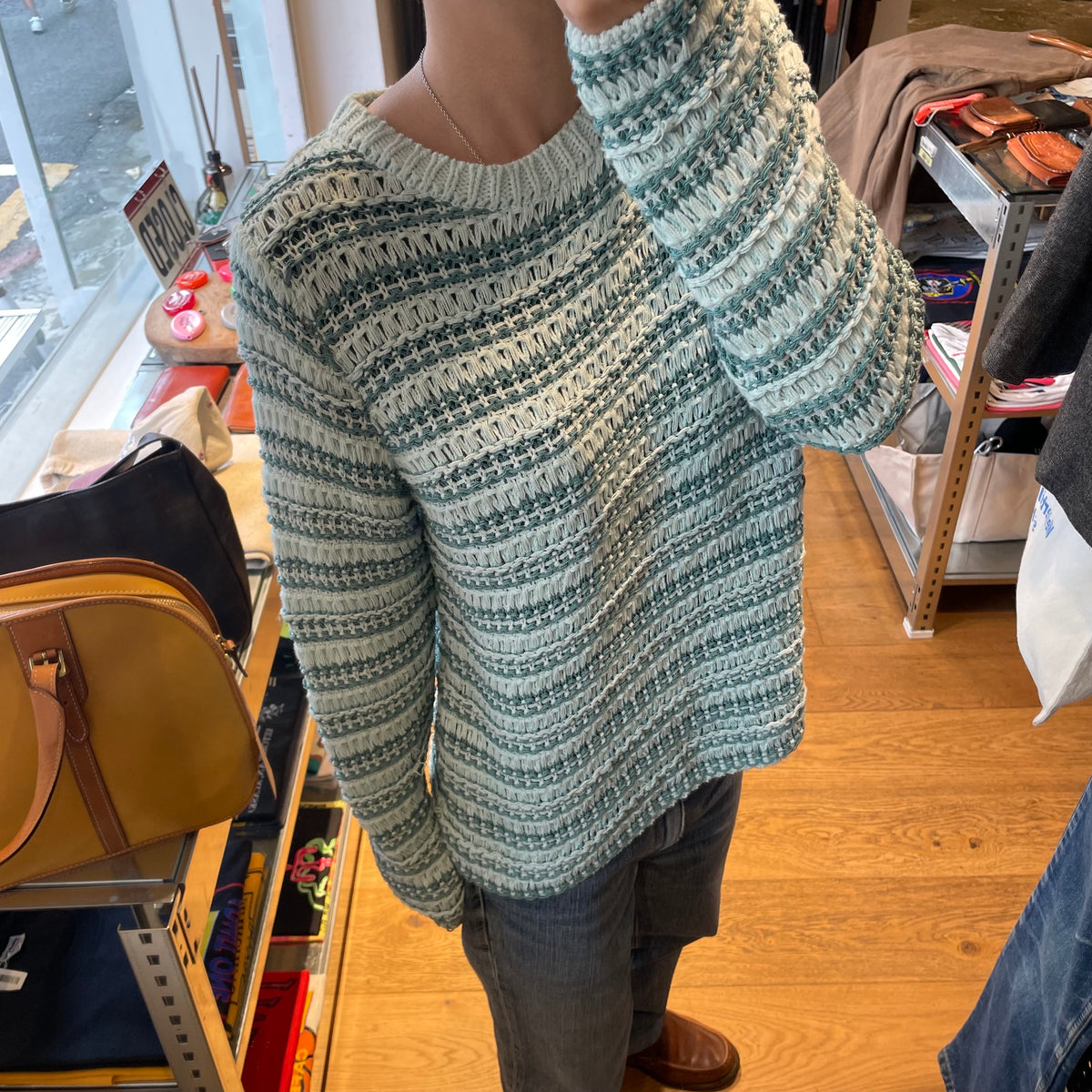 Mix Yarn Sweater Green