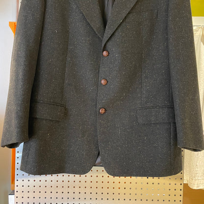 Wool Cashmere Blazer Gray