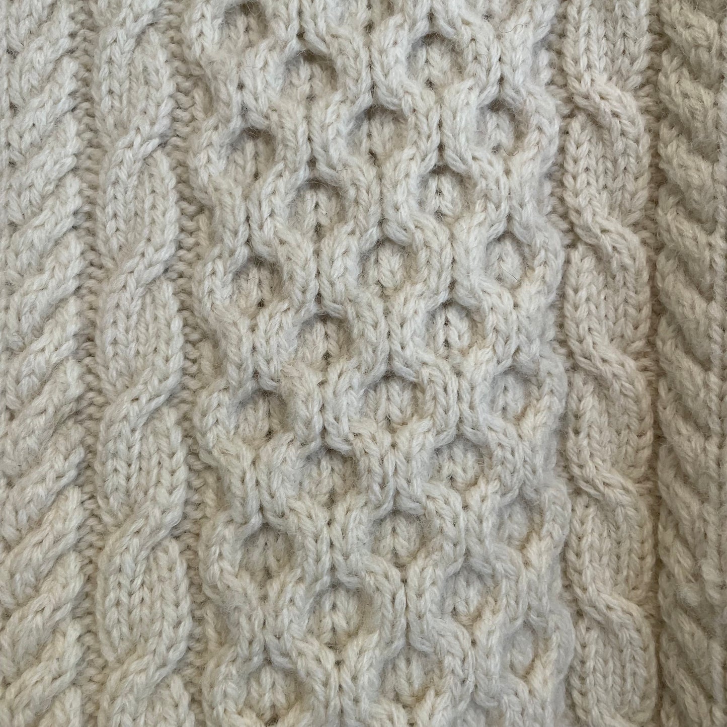 Fisherman Knit Sweater Ivory