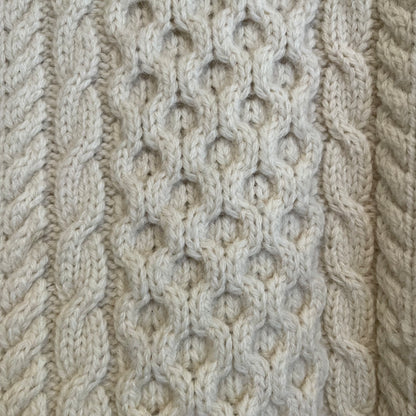 Fisherman Knit Sweater Ivory