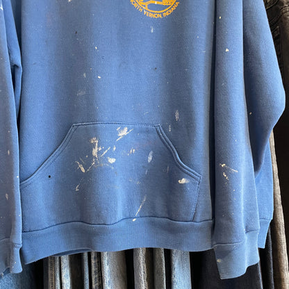 Painted and Distressed Sweatshirt Hoodie