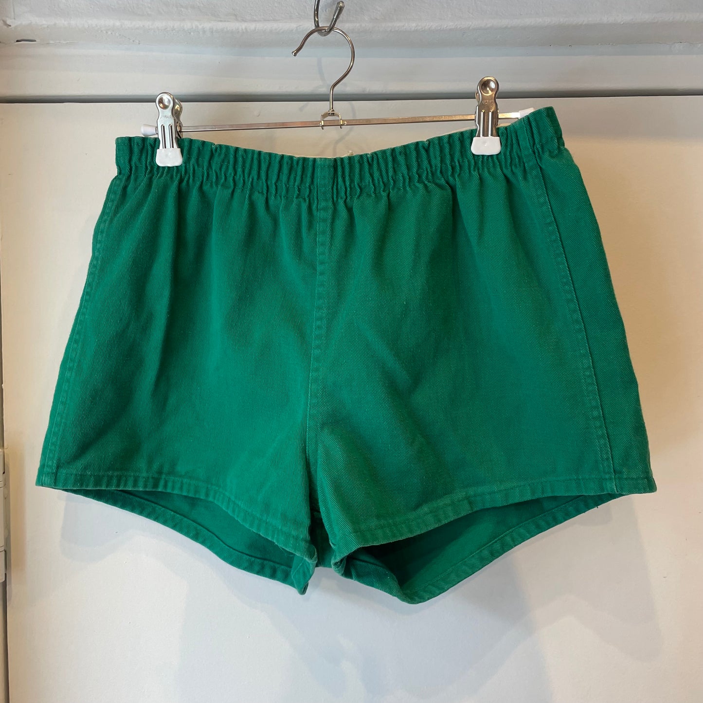 Elastic Waist Shorts Green
