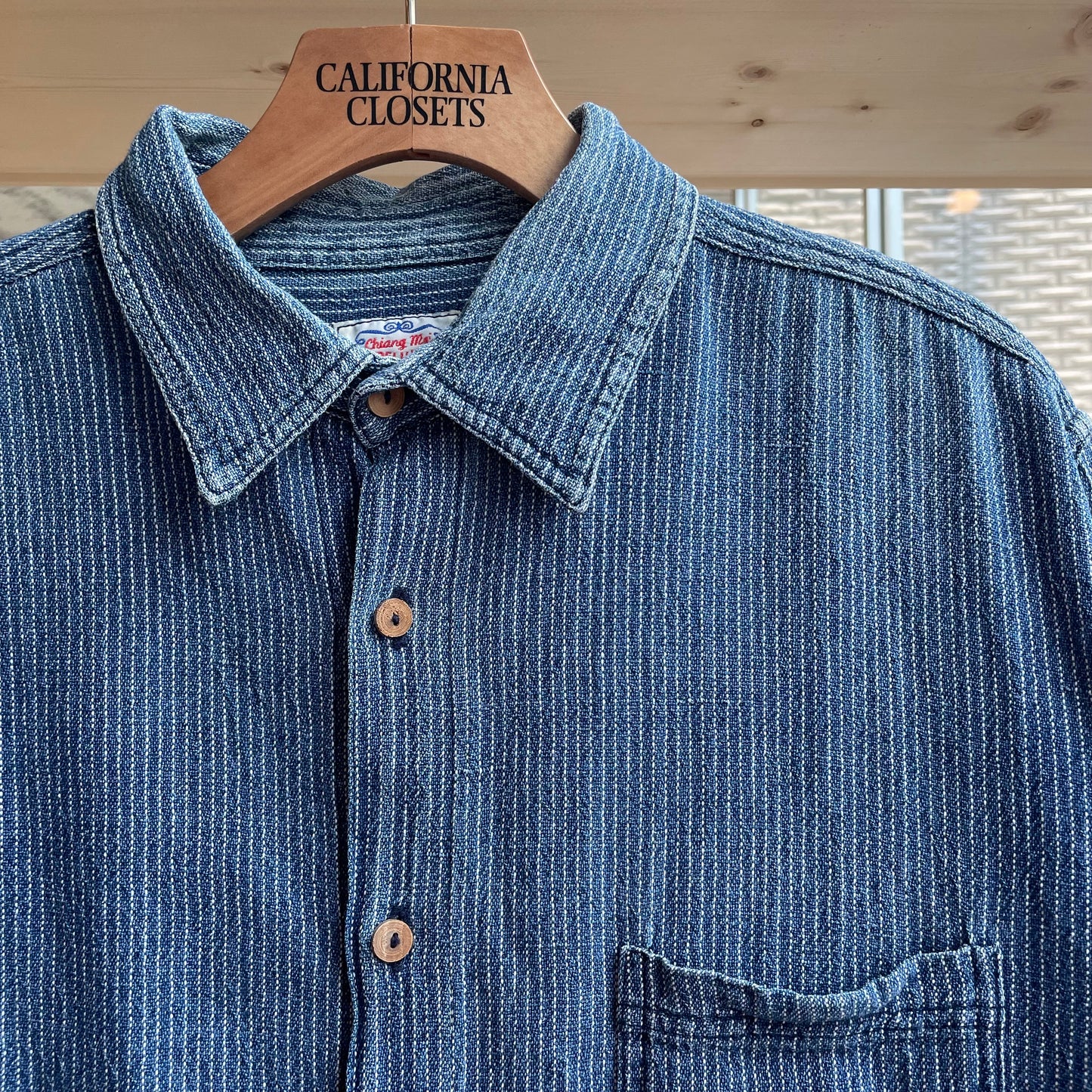 Wabash Stripe Shirt Long Sleeve Blue