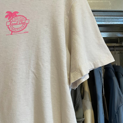Pacific Beach Club Palm Graphic Tee White