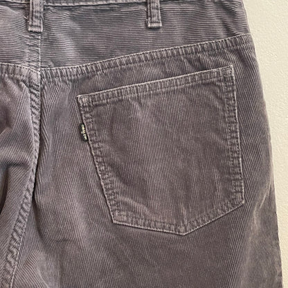 Corduroy Shorts Charcoal Faded