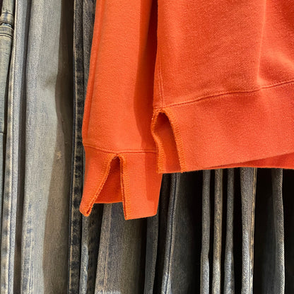 Chest Pocket Hoodie Pullover Orange