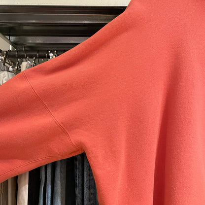 Chest Pocket Hoodie Pullover Orange