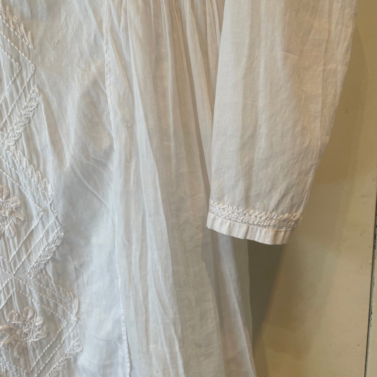 Hand Embroidered Blouse White