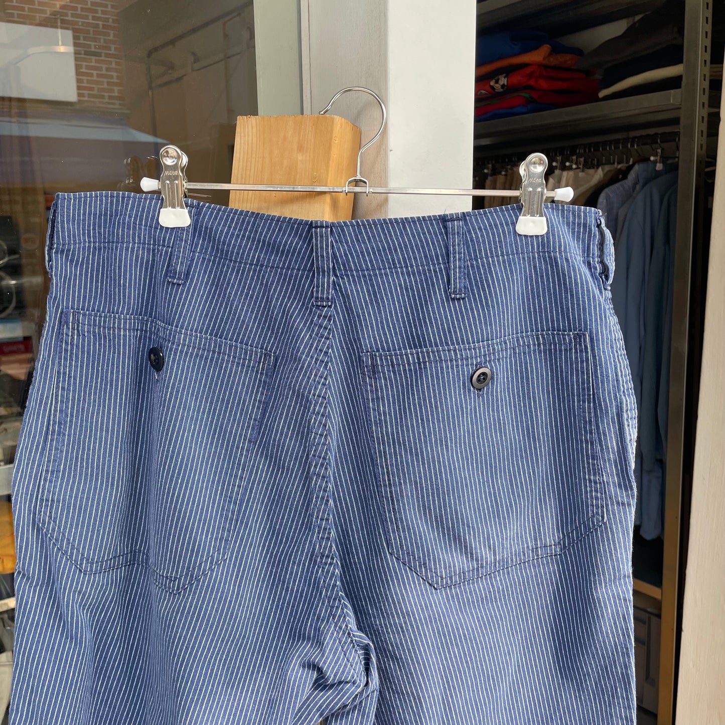 Hickory Stripe Shorts Blue