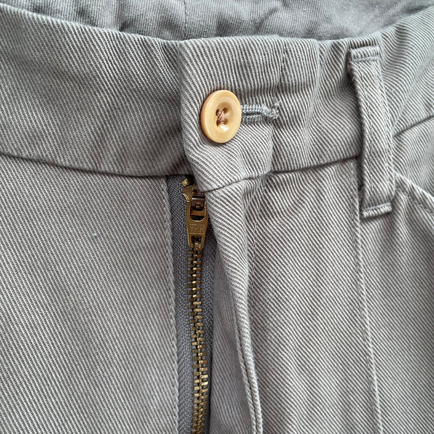 Tuck Chino Pants Straight Khaki