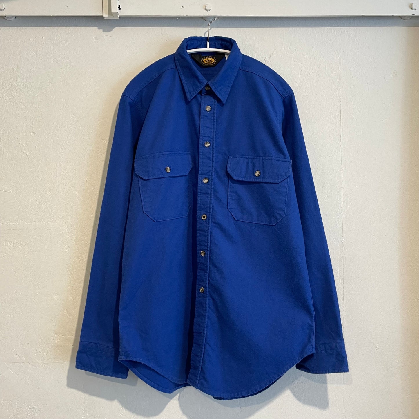 Chamois Cloth Shirt Bluegrey
