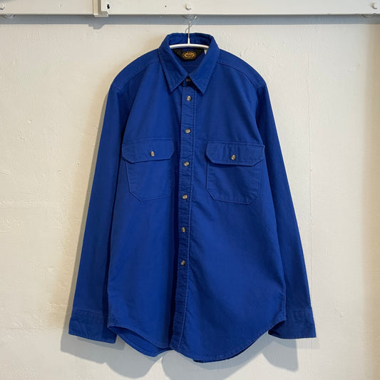 Chamois Cloth Shirt Bluegrey