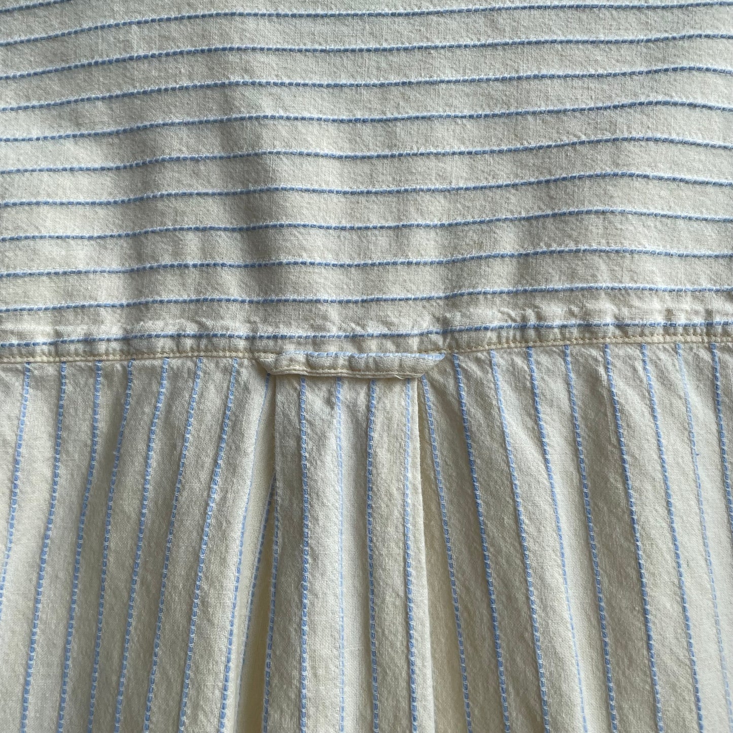 Stripe Short Sleeve Shirt Ivory